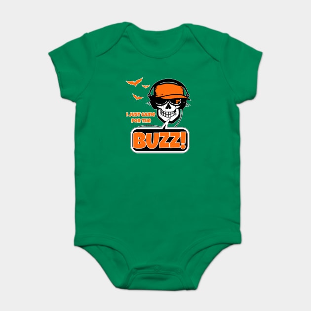 I Just came for the Buzz! Punk Skull Halloween Shirt Gifts Baby Bodysuit by creative